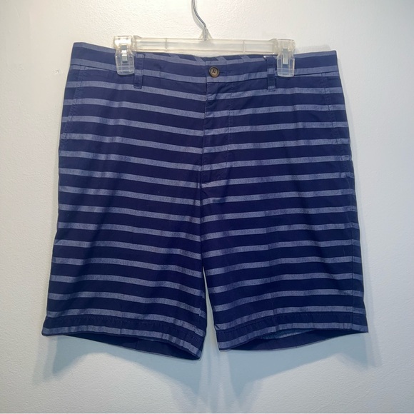 Southern Tide Men's Blue Striped Chino Shorts 100% Cotton 34x8 Mint Condition - Picture 1 of 8